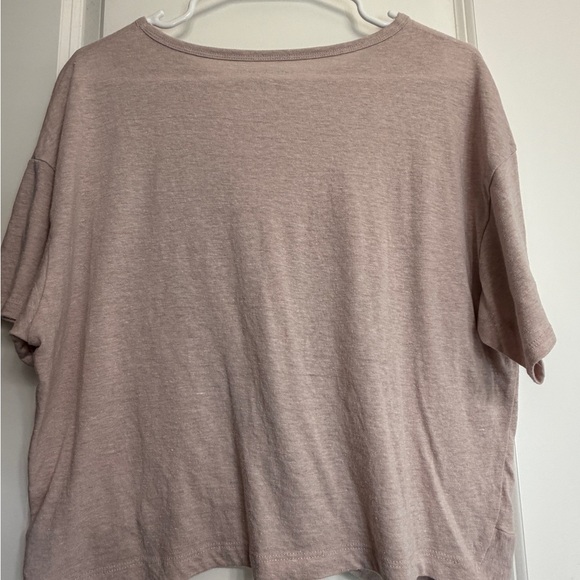 American Eagle Tie Front Tee | Soft Casual L - Picture 3 of 5